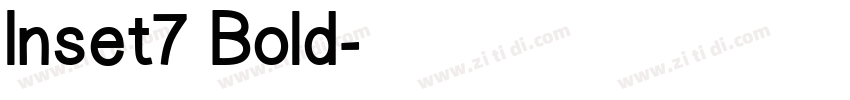 Inset7 Bold字体转换